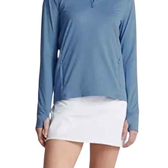 RLX Ralph Lauren Women’s Size Medium Golf 1/4 Zip Pullover Long Sleeve Blue NWT - Picture 2 of 10